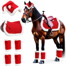 Ademende kerstpaardbeenpantsers Premium stoffen constructie