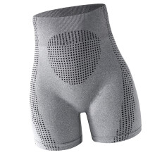 Dames hardloopshorts, sneldrogend, hoge taille,-Grijs 1XL