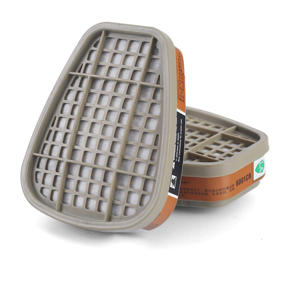 6001 Filter Cartridges For Respirator Compatible With 6200 6800 7502 Ff402 Dust-Proof Organic-Vapor Pollen Chemical 2 Pack 9354506273460