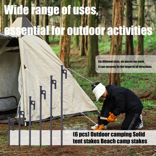 Piquets de Camping de Type lourd pour tentes, plage de-20cm 2