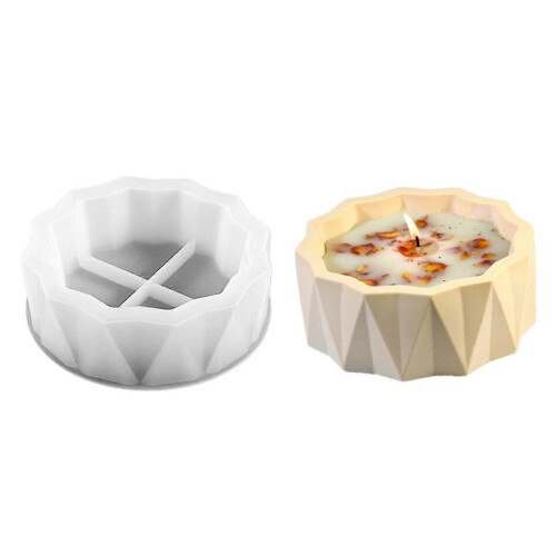 (triangular section) Convenient Silicone Molds Crafting Molds Candle Cup Molds Resin Molds Storage Box Mold Silicone Texture for Crafting