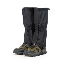 Adjustable Snow Boot Gaiters Outdoor Travel Shoe Gaiters-Black