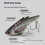 Fishing Lures 7g 4.3cm Hard Baits Artificial Single-Color 6 6