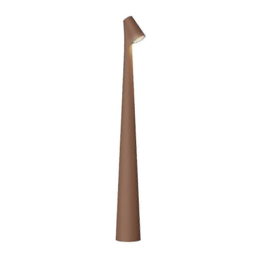 (Coffee) Elegant Slim Conical Stem Table Lamp Portable & Dimmable Led Sculpting Light Dec 25-26s