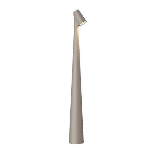 (Gray) Elegant Slim Conical Stem Table Lamp Portable & Dimmable Led Sculpting Light Dec 25-26s