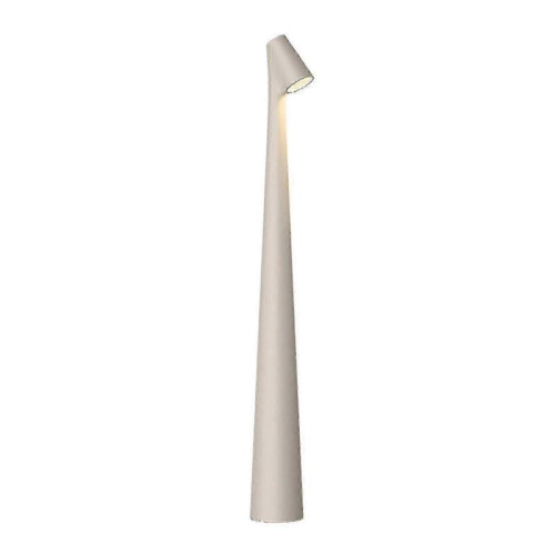 (White) Elegant Slim Conical Stem Table Lamp Portable & Dimmable Led Sculpting Light Dec 25-26s