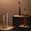 (Gray) Elegant Slim Conical Stem Table Lamp Portable & Dimmable Led Sculpting Light Dec 25-26s 3