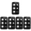5Pcs Tempered Glass Camera Lens Protector Black Sparkly Camera Cover 7