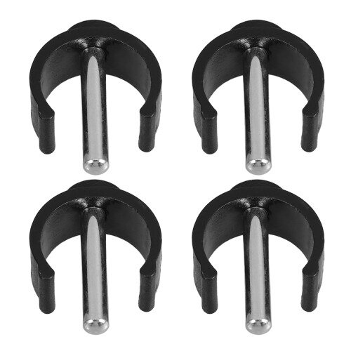 8Pcs Black Walking Canes Handle Clips Adjustable Durable Latch Clamps 2