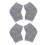 2 Paar Anti-Scheur Hiel Hiel Protector En Hydraterend 10