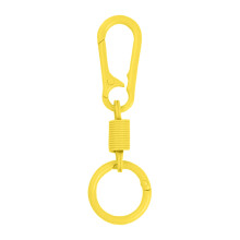 Petits anneaux porte-clés légers, 5 pièces, avec fermoir-Jaune