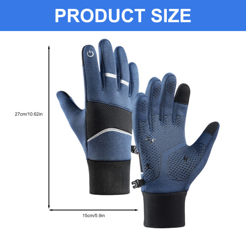 Gants thermiques coupe-vent pour le ski, cyclisme,-Noir A0093 2