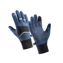 Gants de ski thermiques pour écrans tactiles,-Bleu A0093