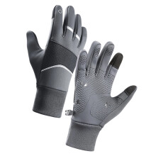 Gants de ski chauds avec bracelet de verrouillage,-gris A0093
