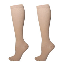 Chaussettes comprimées de mollet pour le mélange en-couleur S/M