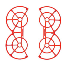 (Red) Set of 2pcs UAV Propeller Guard High Impact Protective Rings Improved Safety and Durability in Flight  Red