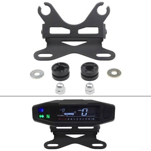 Odometer Mounting Bracket Aluminum Construction For Motorcycle Instruments, Fits Most Models 2