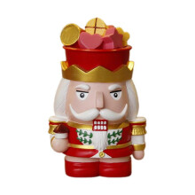 (67) Christmas Nutcrackers Resins Figure with Coin Storage Feature for Festives Decoration