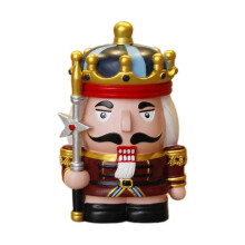(12) Christmas Nutcrackers Resins Figure with Coin Storage Feature for Festives Decoration