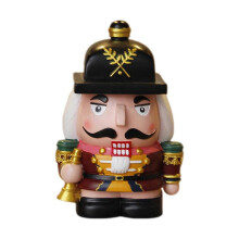 (3) Christmas Nutcrackers Resins Figure with Coin Storage Feature for Festives Decoration