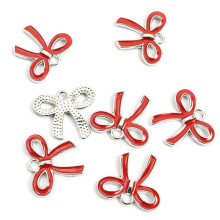 (Golden 5 I) 100Pcs Butterfly Knot Hairpiece Accessories Bowknot Pendant for Bracelet Necklace Clothing Embellishment for Daily Use