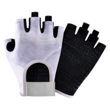 1 paar dames fitnesshandschoenen-Rode en paarse rook M