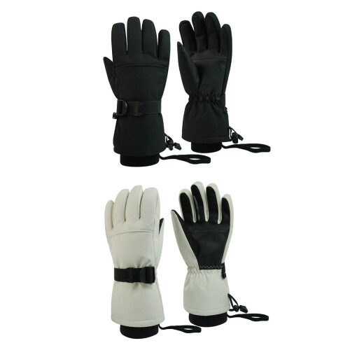 2-pack antislip thermische handschoenen multifunctionele-XL Wit 2