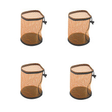 4 stuks grote golfbal mesh zakken polyester bevat 50-Oranje