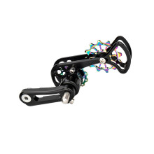Vouwfietskettingstabilisatoren Fietskettingspanner-Zwarte kleur