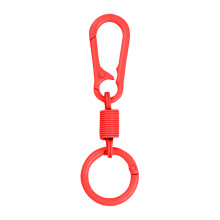 5 Stuks Kleine Lichtgewicht Sleutelhanger Ringen Met Lente-Rood