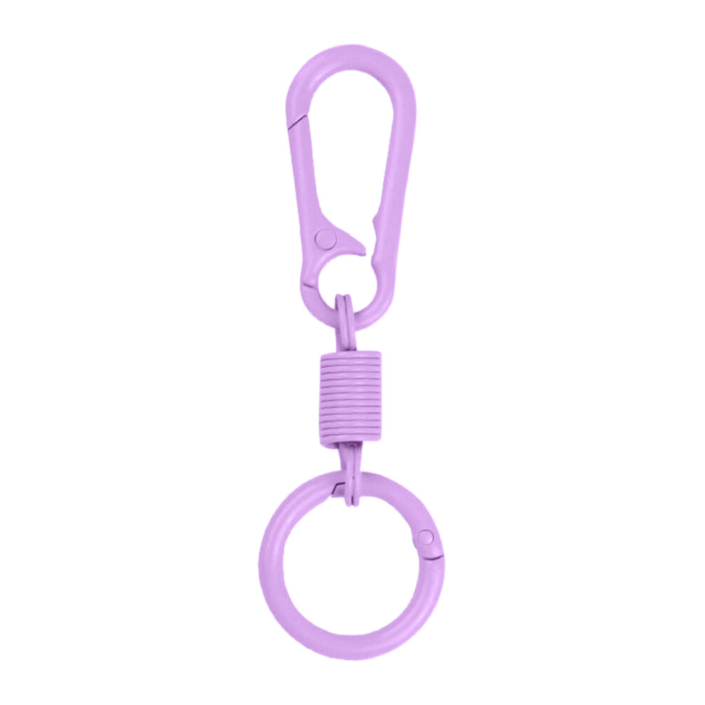 5Pcs Zincs Alloys Snap Lobsters Clasp Hook Key Rings-Purple 7751000301040