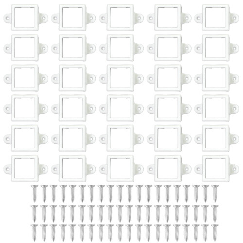 Outdoor LED Light Mounting Clip with Screws Courtyard LED-30pcs