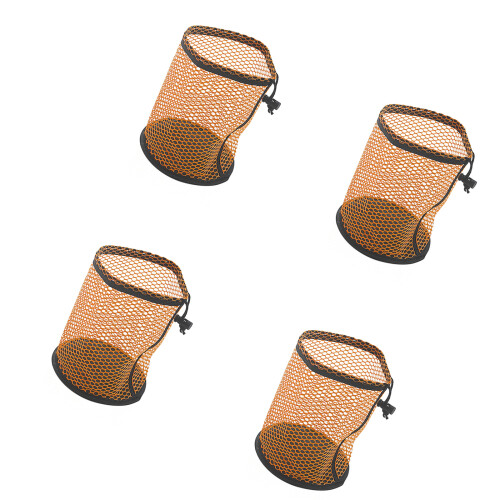 4pcs Golf Equipment Storage Bags Adjustable Closure -Orange