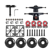 Rusts Resistant 5Inch Skateboard Truck Assembly Aluminum-Black