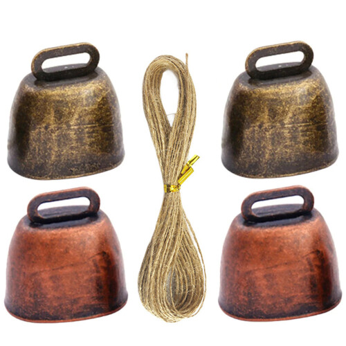 Durability Metal Livestock Bells Rope Rusty Farmyards Security