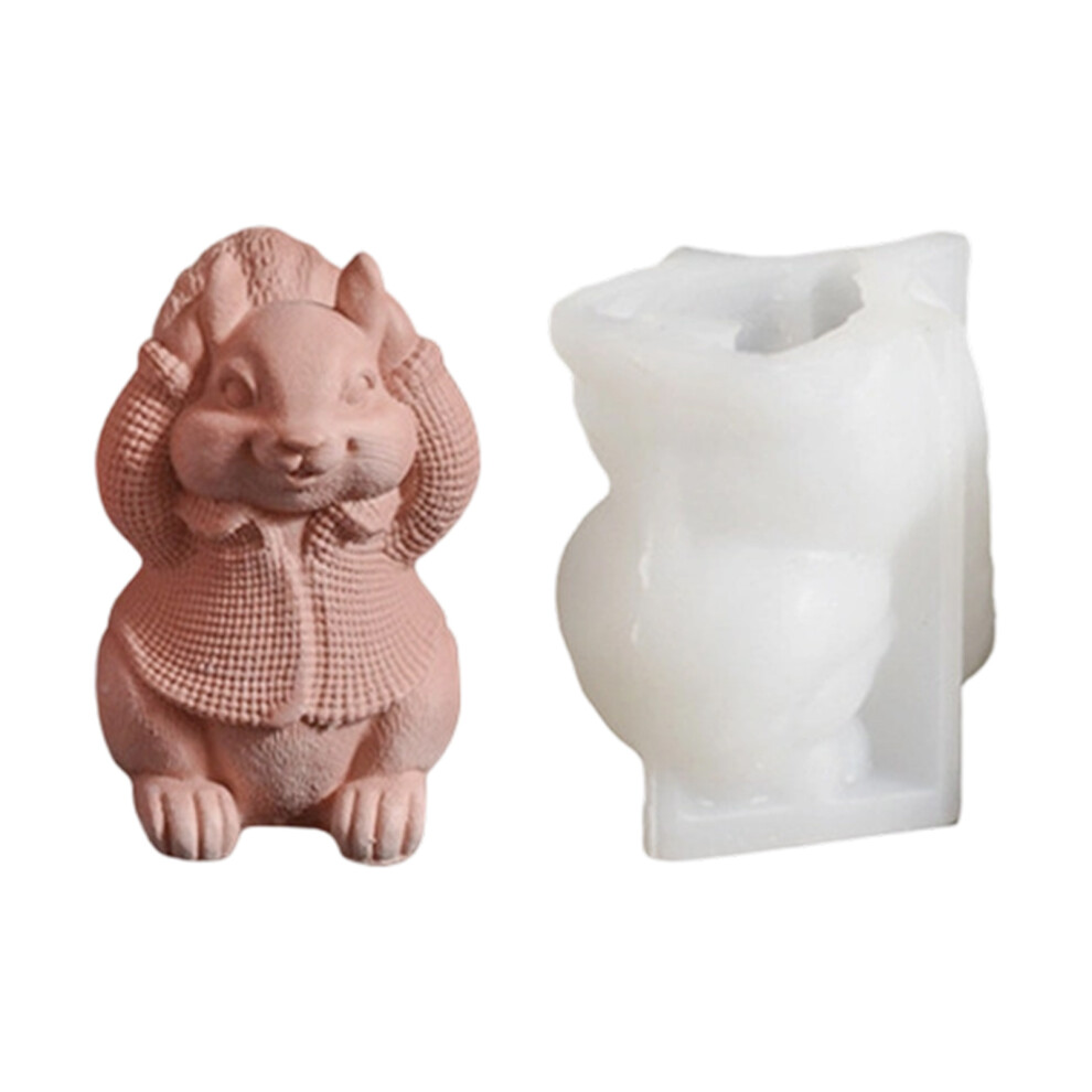 Squirrel Candle Craft Mould Ideal For Festival Diy Artisanal-1 7627000272102