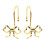 Stylish Bathroom Hook Bowknot Shape Glidings Beads-Gold 1