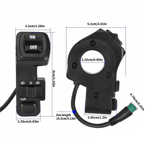 Quick Install Headlights Control Switches Plastic Scooters Part 2