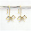 Stylish Bathroom Hook Bowknot Shape Glidings Beads-Gold 6