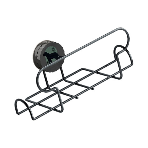 Quick Install Metal Bathroom Holders Storage-Gunmetal Gray