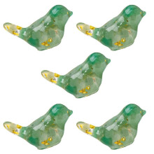 (8) 5Pcs Crystal Bird Miniatures Statues, Sophisticated Decoration Bird Figurines For Shelves, Tables, And Cabinets