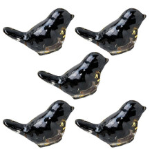 (9) 5Pcs Crystal Bird Miniatures Statues, Sophisticated Decoration Bird Figurines For Shelves, Tables, And Cabinets