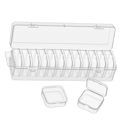 Multipurpose Storage Box With Removable Dividers 12 Sections