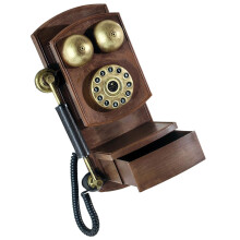 Antique Telephone Rotary Dials Landline Phone Model Retro Wall