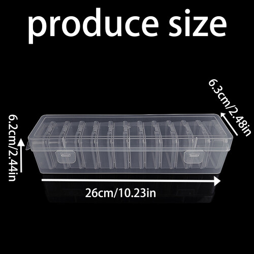 Multipurpose Storage Box With Removable Dividers 12 Sections 2