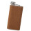 Compact Nonrust Steel Miniature Flasks Leak Proof-Brown... 1