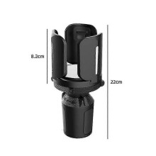 4 In 1 Cup Holder Phone Mount for Car Adjustable Car Food Tray Expander with 360 Rotation Tray for Car Accesssories 25-26s