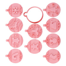 10-teiliges Weihnachtsplätzchen-Backformen-Set, Urlaubsform für