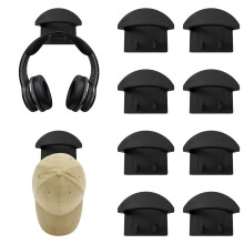 Removable Strong Adhesive Hooks ABS Materials-Black 8