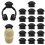 Multiple Surfaces Adhesive Hooks Damage Release-Black 16 1